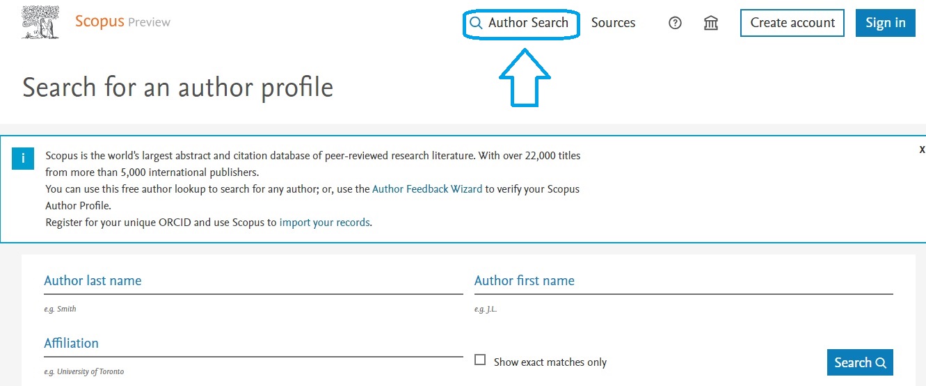 نحوه سرچ در Scopus بر اساس نویسنده