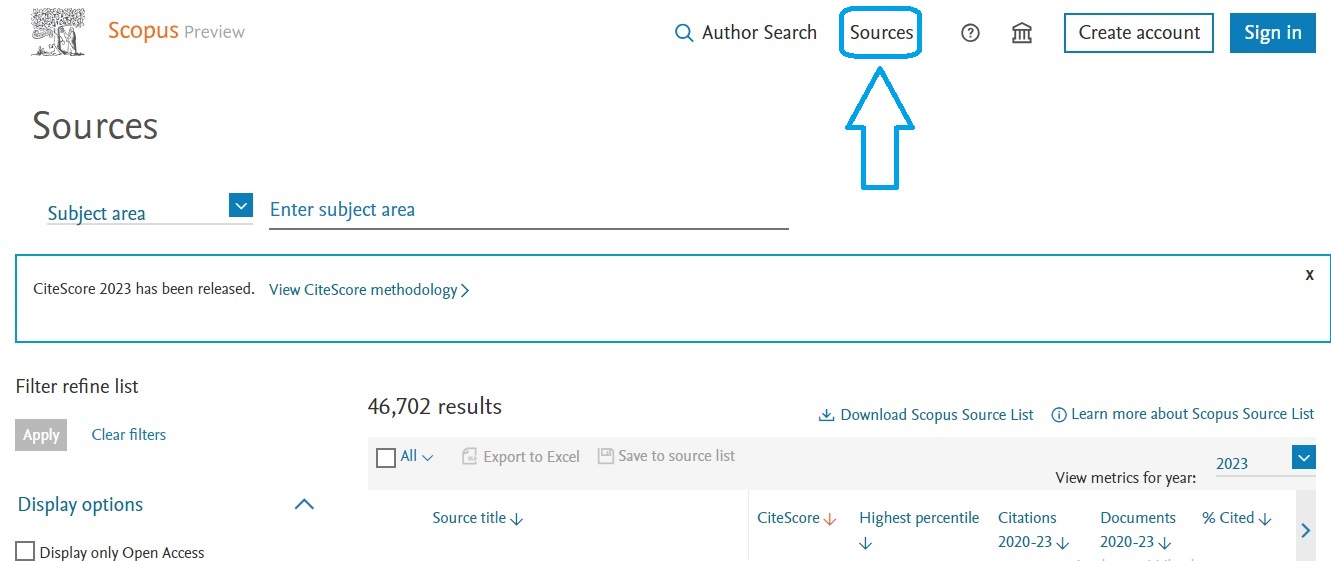 جستجو در اسکوپوس بر اساس منابع