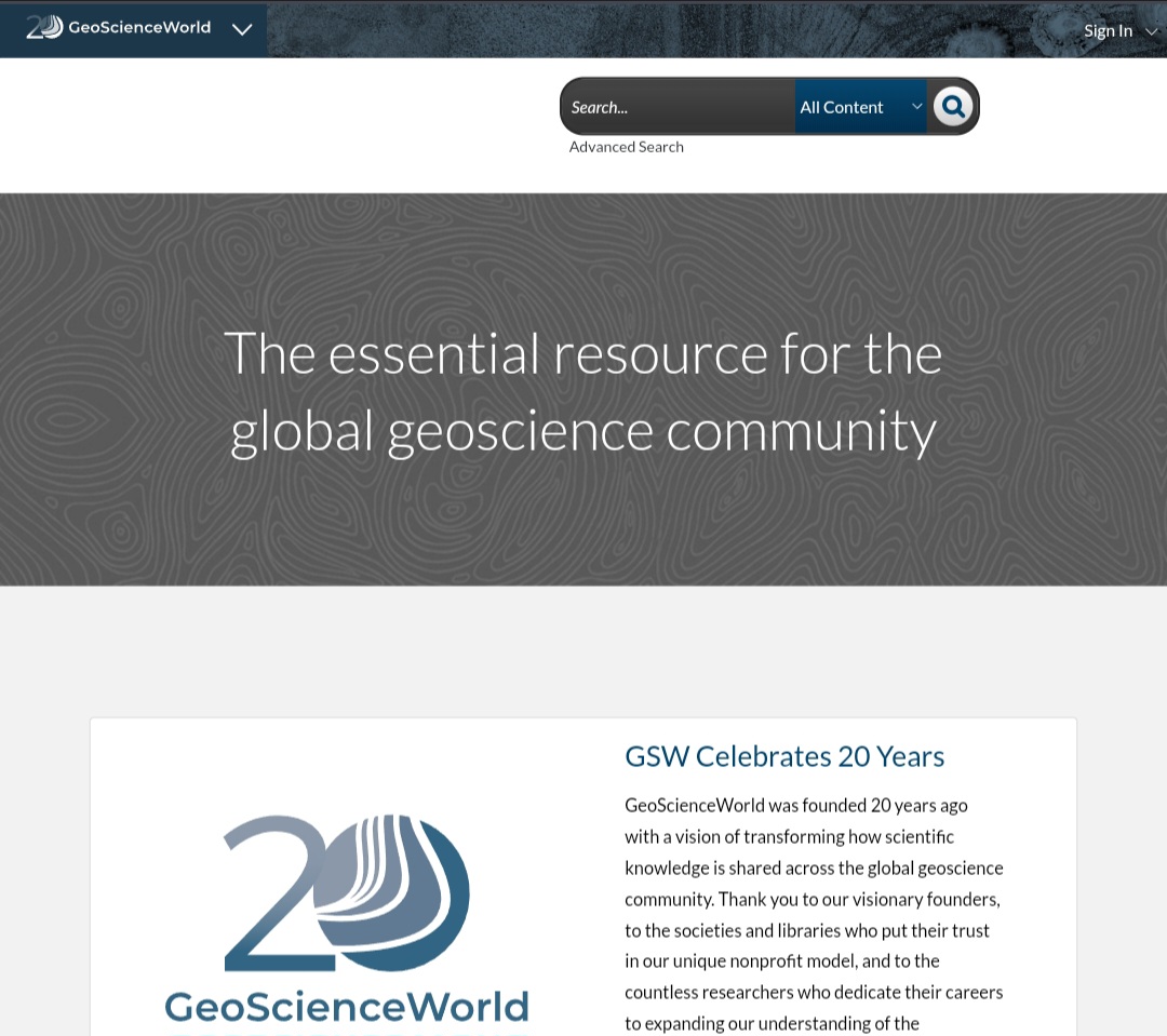 GeoScienceWorld