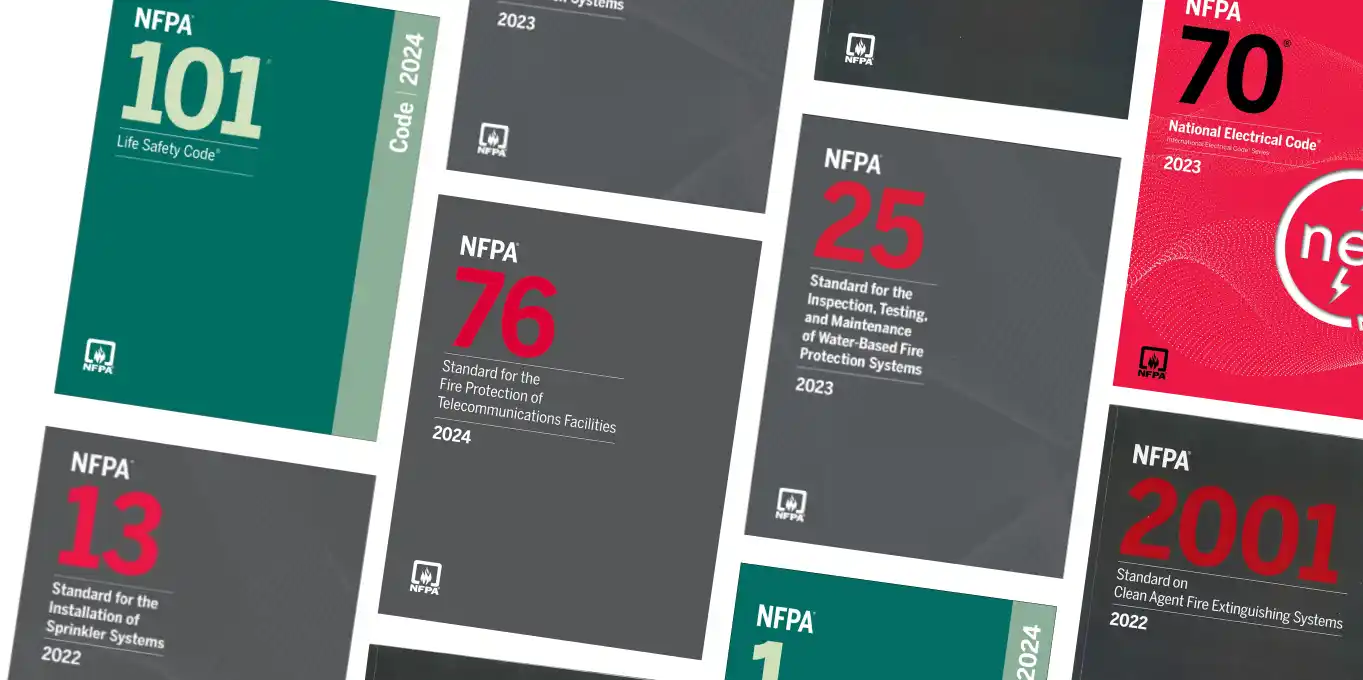 لیست استانداردهای NFPA