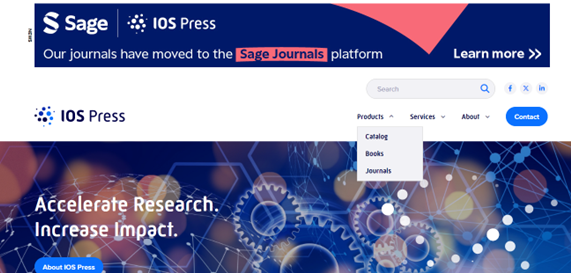 نحوه جستجوی مقاله در پایگاه IOS Press