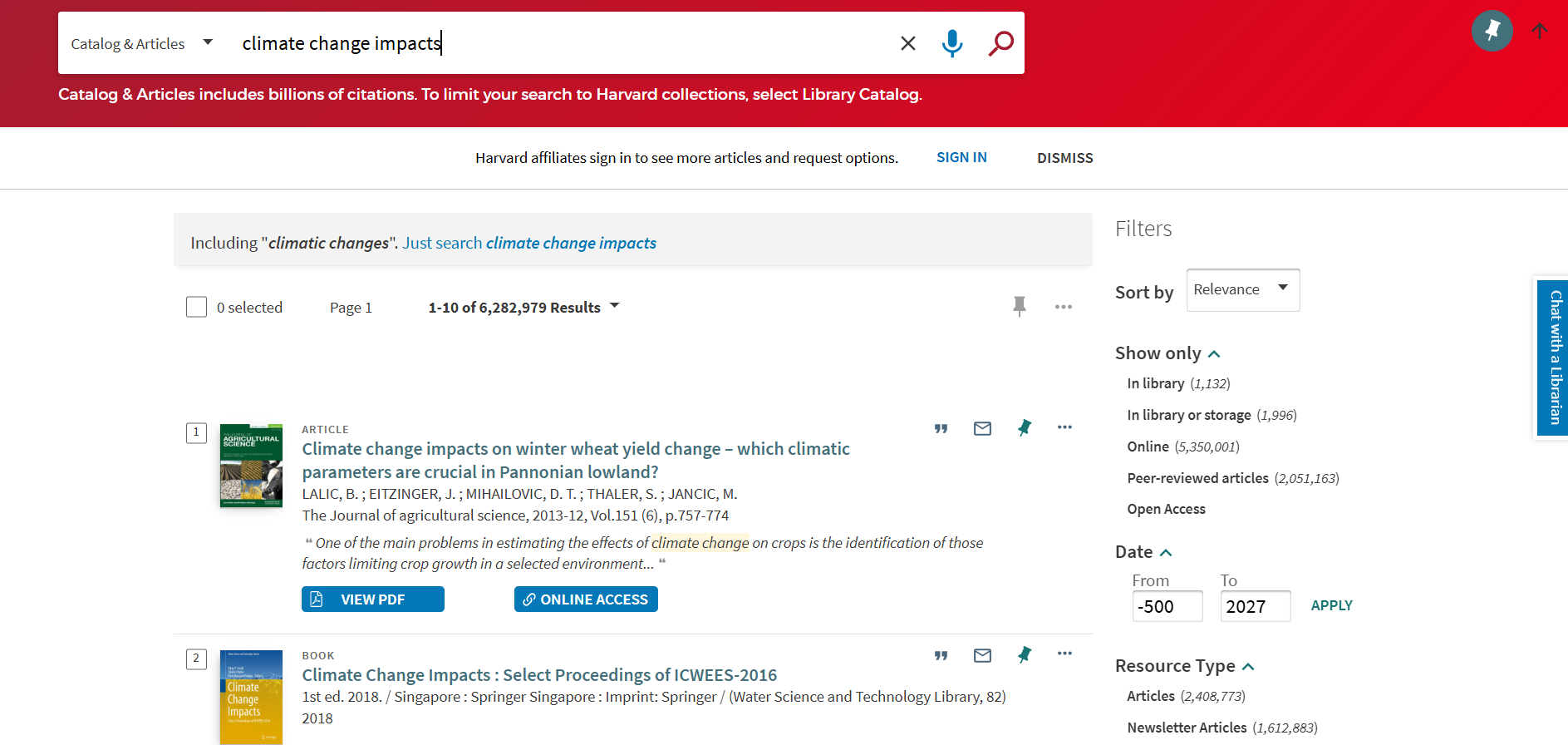 جستجوی مقاله در Harvard Library