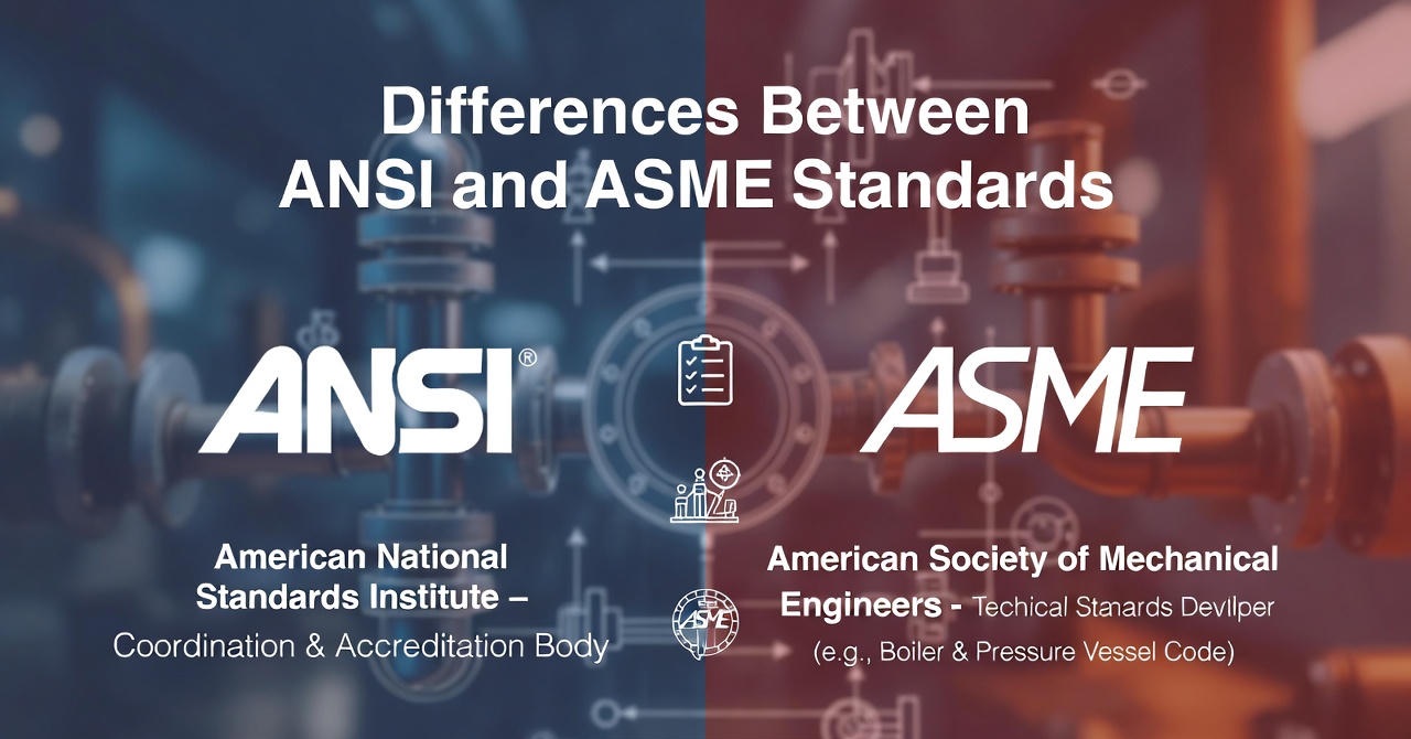 تفاوت استاندارد ANSI و ASME